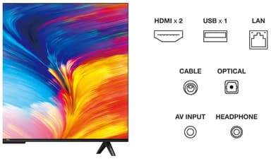 TCL 43" P631 4K LED Smart TV (2023)