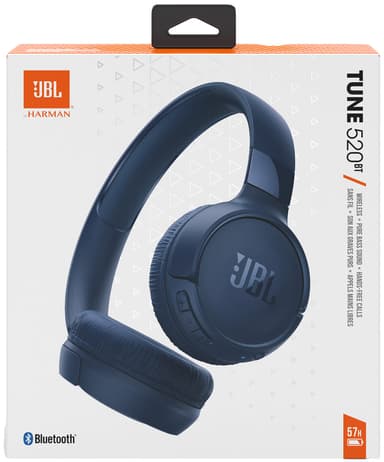 JBL Tune 520BT trådlösa around ear-hörlurar (blå)