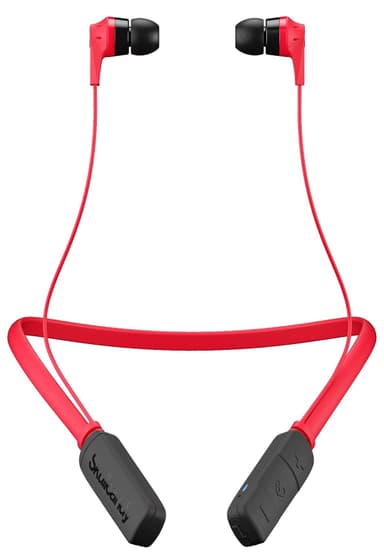 Skullcandy Ink'd trådlösa in-ear hörlurar (svart,röd)