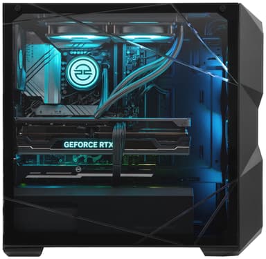 PCSpecialist Fusion X70T i7K-13/16/1000/4070Ti stationär dator för gaming