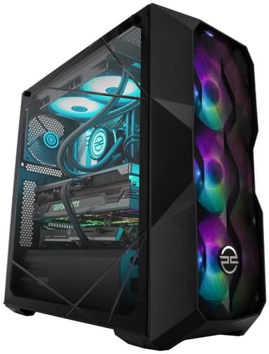 PCSpecialist Fusion X70T i7K-13/16/1000/4070Ti stationär dator för gaming