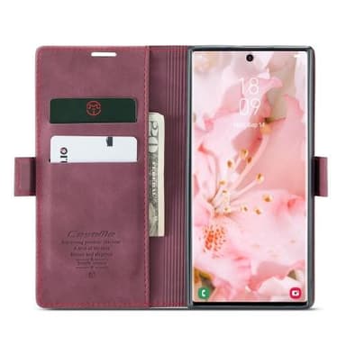CASEME Plånboksfodral Samsung Galaxy S23 Ultra - Röd