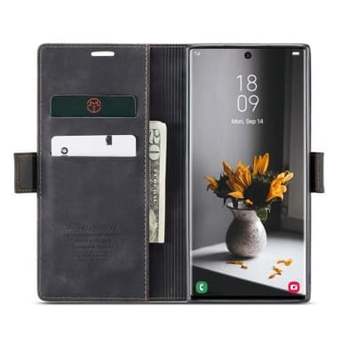 CASEME Plånboksfodral Samsung Galaxy S23 Ultra - Svart