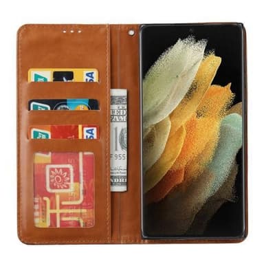 Samsung Galaxy S23 Ultra Plånboksfodral  - Svart