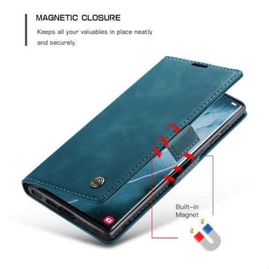 CASEME Plånboksfodral Samsung Galaxy S23 Ultra - Blå