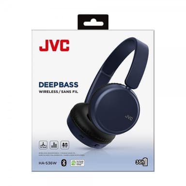 JVC Hörlurar On-Ear BT Blå HA-S36W