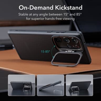 ESR Samsung Galaxy S23 Ultra Skal Classic Kickstand Frostad Svart