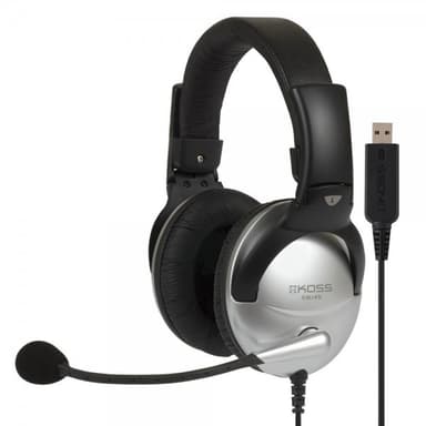 Koss Headset SB45 USB On-Ear Silver/Svart