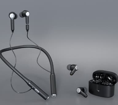 Trådlösa sporthörlurar med bygel Bluetooth 5.3 Svart