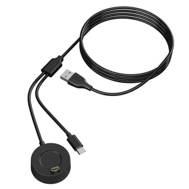 Laddningskabel för 2 i 1 klocka Svart 1.2 m Garmin Fenix 5