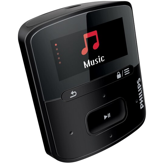 Philips GoGear Raga MP3-spelare 4 GB SA4RGA04KN (svart)