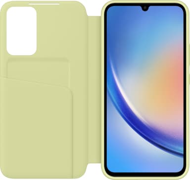 Samsung Galaxy A34 Smart View plånboksfodral (grönt)