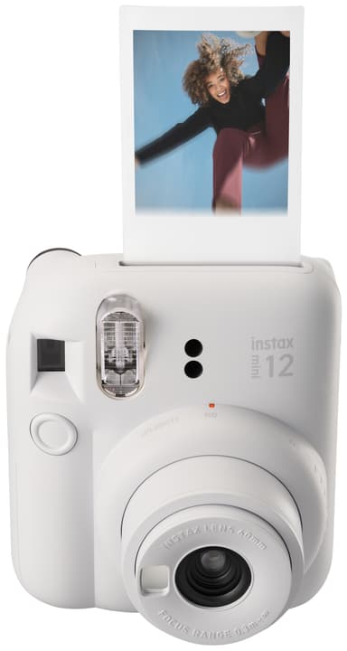 Fujifilm Instax Mini 12 kompaktkamera (vit, paket med 10 kort)