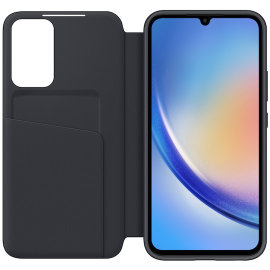 Samsung Galaxy A34 Smart View plånboksfodral (svart)