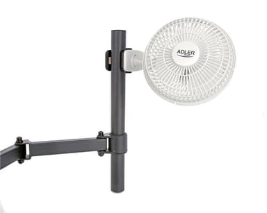 Adler Fläkt 15 cm med Klämma och Stativ, Vit