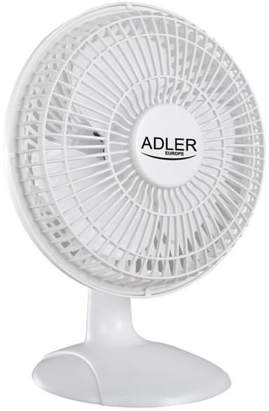 Adler Fläkt 15 cm med Klämma och Stativ, Vit