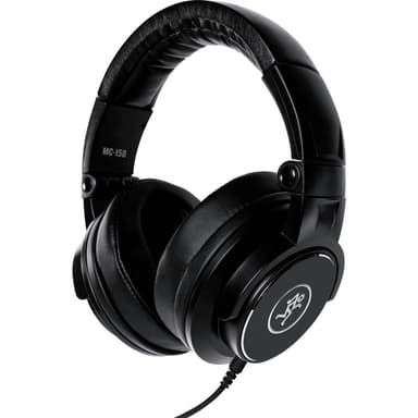 Mackie MC-150 Studio Over Ear hörlurar Over Ear Svart