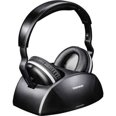 Thomson WHP3321BK Trådlös TV Over Ear hörlurar Over Ear