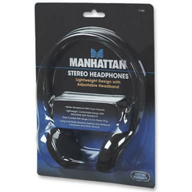 Manhattan Stereo Kopfhörer On Ear hörlurar On-ear Svart
