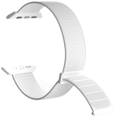 Puro Apple Watch 42-49mm nylonband (vitt)