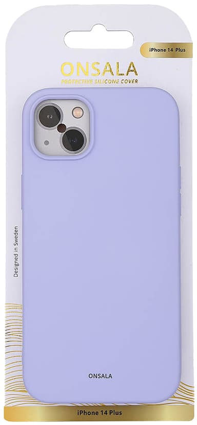 Onsala iPhone 14 Plus silikonskal (lila)
