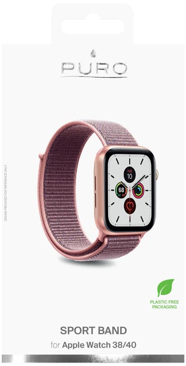 Puro Apple Watch 38-41mm nylonband (rosa)