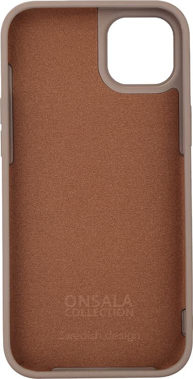 Onsala iPhone 14 Plus silikonskal (brunt)