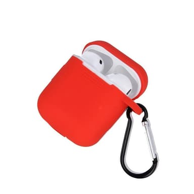 Airpods Skyddsfodral med krok, Röd