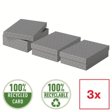 Esselte Hemförvaring och Presentlåda Medium, 3-pack