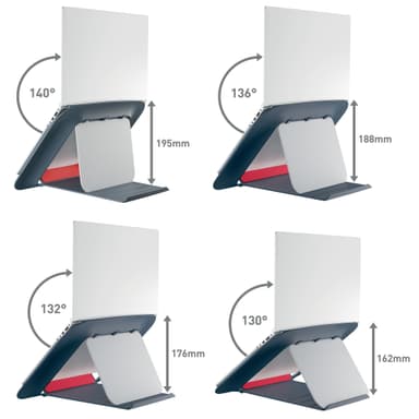 Laptopställ Leitz Cosy grå