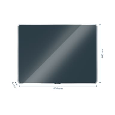 Glastavla magn. Leitz Cosy 60x40, Grå