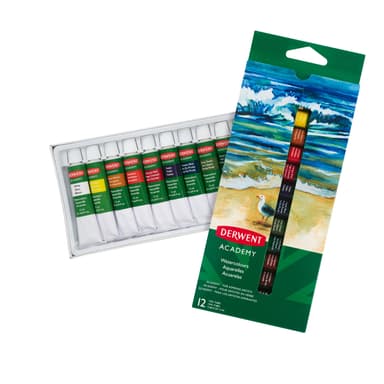 Derwent Academy Akvarellfärger 12 ml 12 st