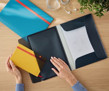 3 klaffmapp Leitz Cosy A4, PP, Grå