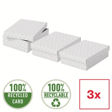 Esselte Hemförvaring och Presentlåda Medium, 3-pack