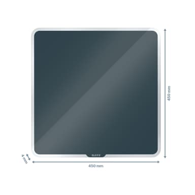 Glastavla magn. Leitz Cosy 45x45, Grå
