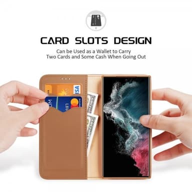 DUX DUCIS Samsung Galaxy S23 Ultra Fodral Hivo Series Brun
