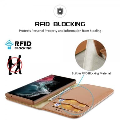 DUX DUCIS Samsung Galaxy S23 Ultra Fodral Hivo Series Brun