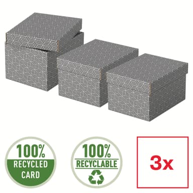 Esselte Hemförvaring och Presentlåda Small, 3-pack