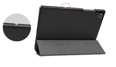 Tri-fold fodral med stativfunktion för Galaxy Tab A7 10.4 T500/T505, Svart