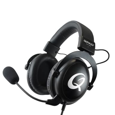 QPAD QH95 gamingheadset (svart)