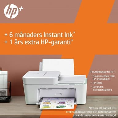 HP DeskJet 4122e med 6 månader Instant Ink & HP+