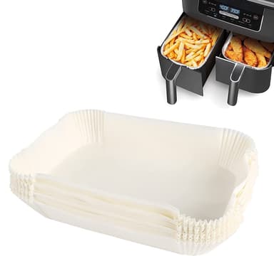 Air Fryer engångspapper för fritös 50-pack Vit 22x14 cm