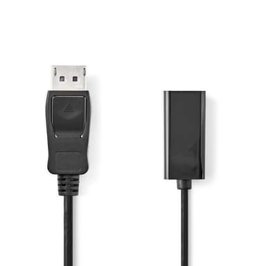 Nedis Displayport-kabel | DisplayPort Hane | HDMI™ Utgång | 1080p | Nickelplaterad | 0.20 m | Rund | PVC | Svart | Kuvert