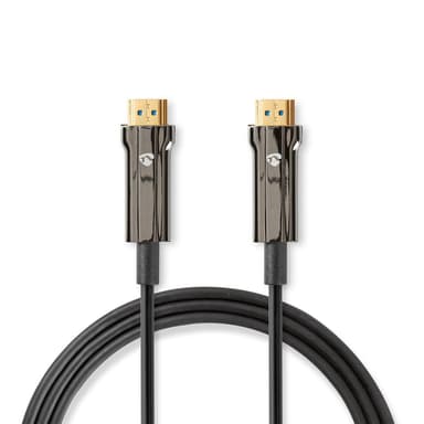 High Speed ​​HDMI ™ kabel med Ethernet | HDMI™ Kontakt | HDMI™ Kontakt | 8K@60Hz | 48 Gbps | 30.0 m | Rund | PVC | Svart | Presentbox