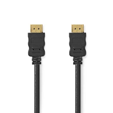 High Speed ​​HDMI ™ kabel med Ethernet | HDMI™ Kontakt | HDMI™ Kontakt | 4K@30Hz | ARC | 10.2 Gbps | 7.50 m | Rund | PVC | Svart | Kuvert