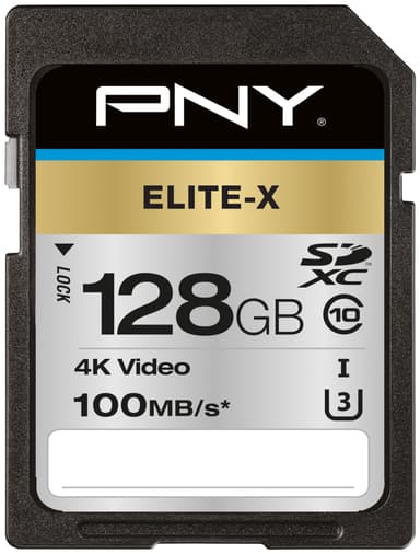 PNY Elite-X SDXC minneskort 128 GB