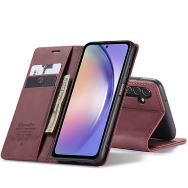 CaseMe Smart Magnet FlipCase Samsung Galaxy A54 5G - Vinröd