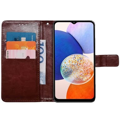 Mobilplånbok 3-kort Samsung Galaxy A14 5G - Brun