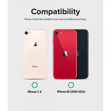 Ringke iPhone 7/8/SE Skal Air Glitter Clear