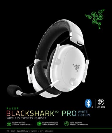 Razer BlackShark V2 Pro 2023 gamingheadset (vit)